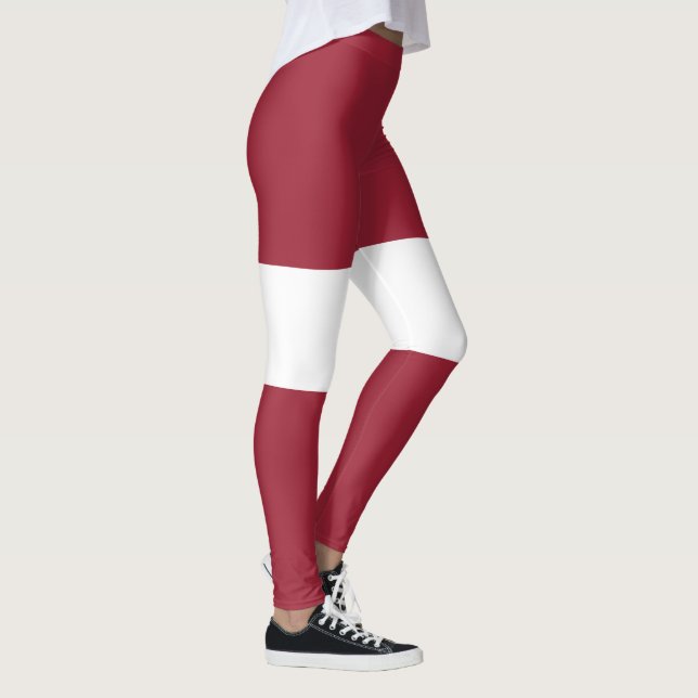 Flagge Lettlands Leggings (Rechts)