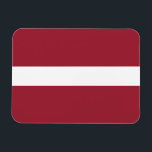 Flagge Lettlands Magnet<br><div class="desc">Patriotische Flagge Lettlands.</div>