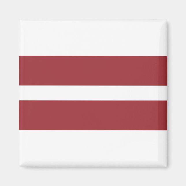 Flagge Lettlands Magnet (Vorne)