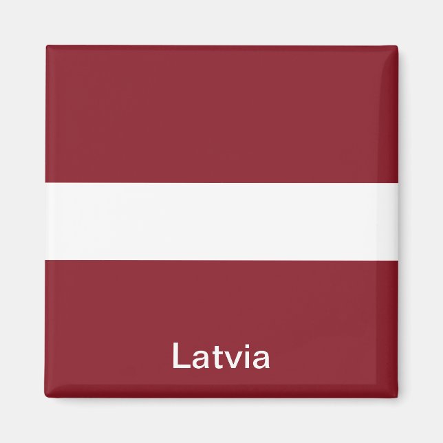 Flagge Lettlands Magnet (Vorne)