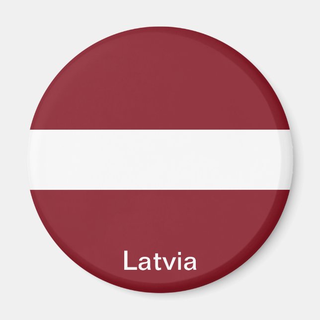 Flagge Lettlands Magnet (Vorne)