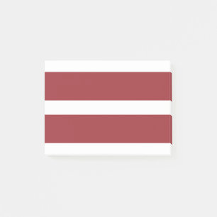 Flagge Lettlands Post-it Klebezettel