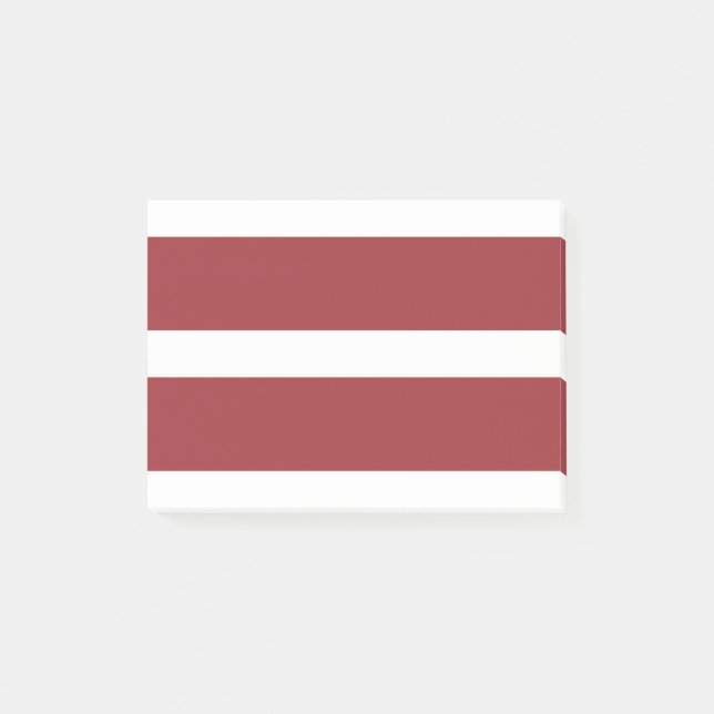 Flagge Lettlands Post-it Klebezettel (Vorderseite)