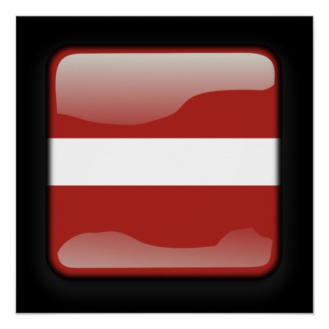 Flagge Lettlands Poster (Vorderseite)