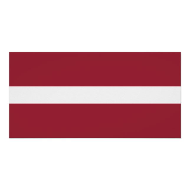 Flagge Lettlands Poster (Vorderseite)