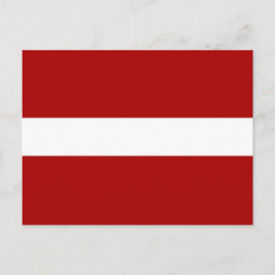 Flagge Lettlands Postkarte
