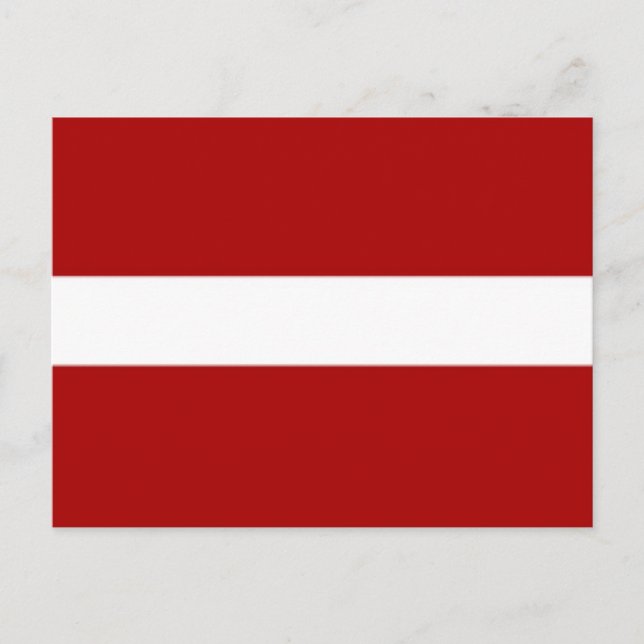 Flagge Lettlands Postkarte (Vorderseite)