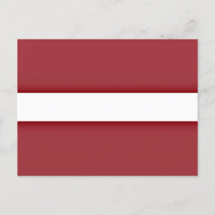 Flagge Lettlands Postkarte