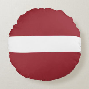 Flagge Lettlands Rundes Kissen