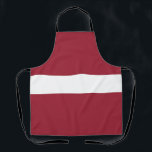 Flagge Lettlands Schürze<br><div class="desc">Patriotische Flagge Lettlands.</div>