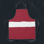 Flagge Lettlands Schürze<br><div class="desc">Patriotische Flagge Lettlands.</div>