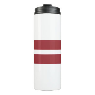 Flagge Lettlands Thermosbecher