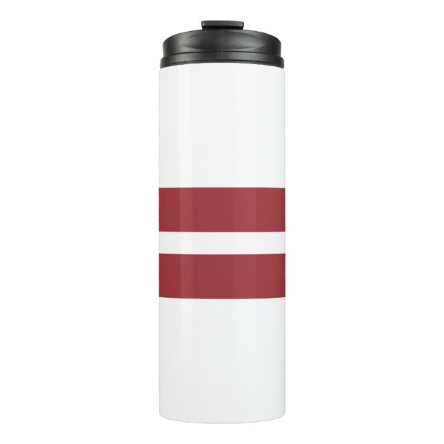 Flagge Lettlands Thermosbecher (Vorderseite)