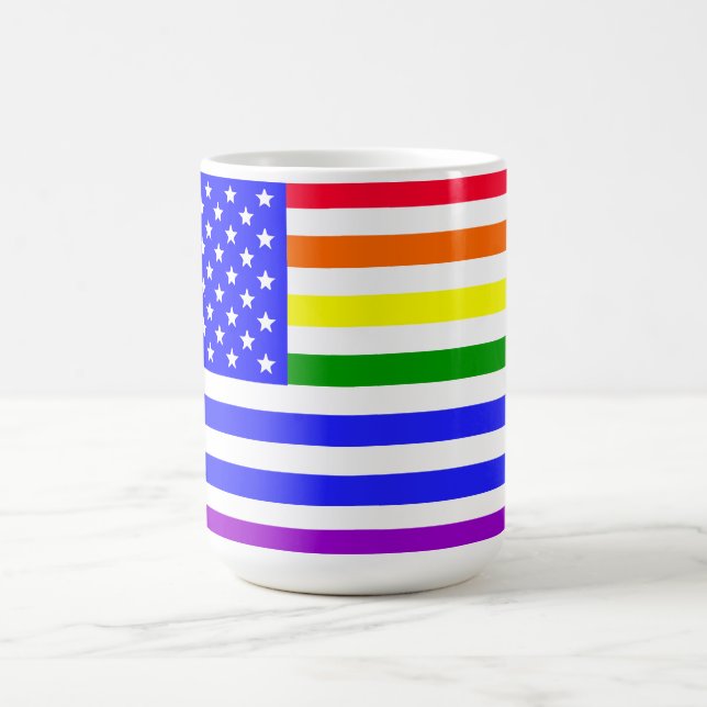 Flagge Lgbt USA Kaffeetasse (Mittel)