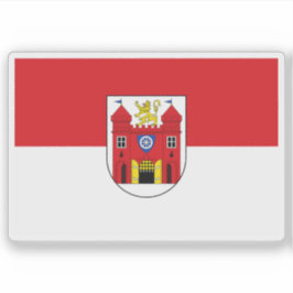 Flagge Liberec, Tschechische Republik Aufkleber
