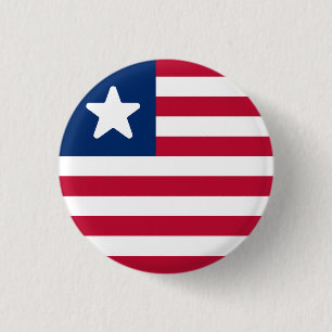 Flagge Liberias Button