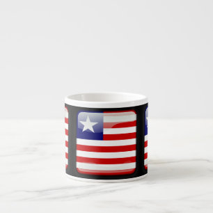 Flagge Liberias Espressotasse