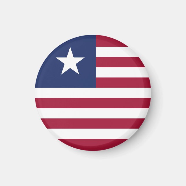 Flagge Liberias Magnet (Vorne)