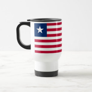 Flagge Liberias Reisebecher