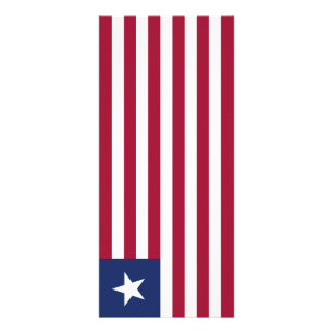 Flagge Liberias Werbekarte