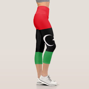 Flagge Libyens Capri Leggings