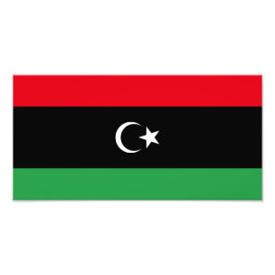 Flagge Libyens Fotodruck