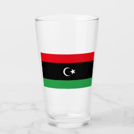 Flagge Libyens Glas