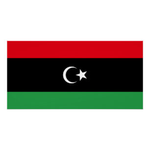 Flagge Libyens Poster