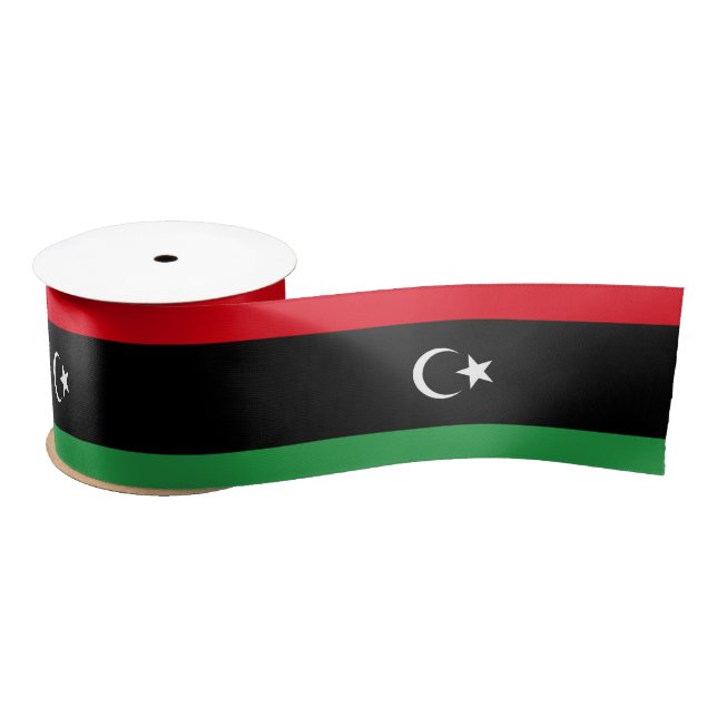 Flagge Libyens Satinband (Spule)