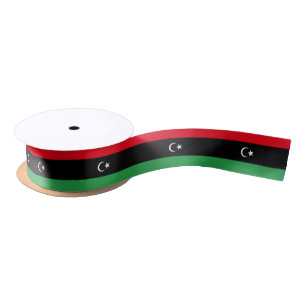 Flagge Libyens Satinband