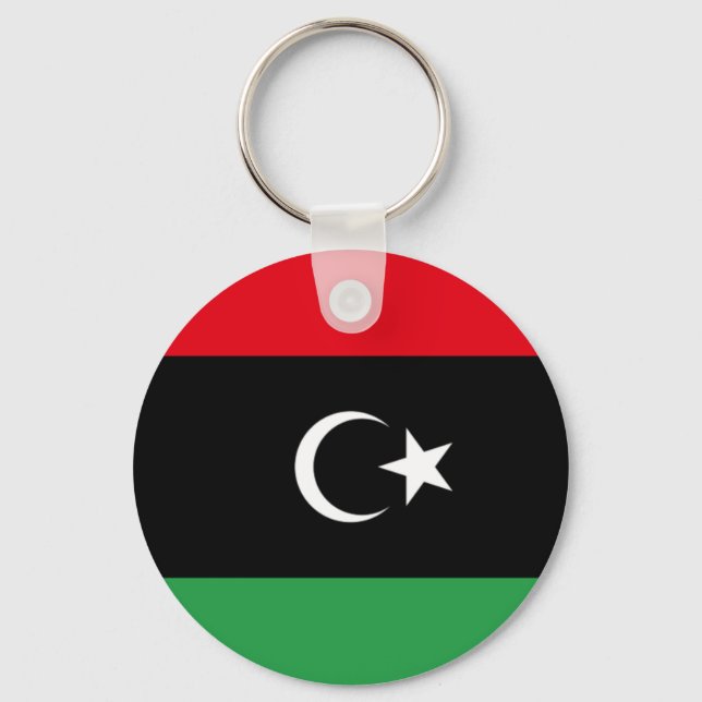 Flagge Libyens Schlüsselanhänger (Vorderseite)