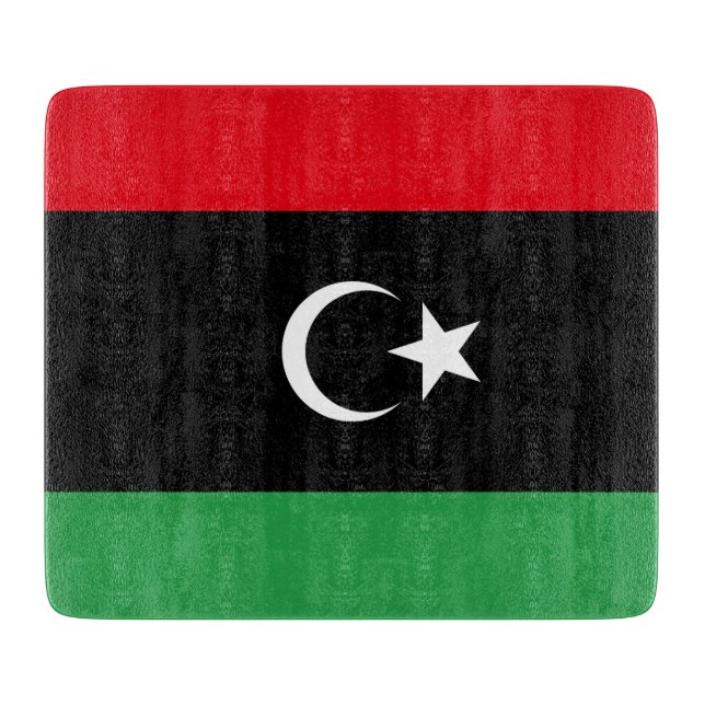 Flagge Libyens Schneidebrett (Vorderseite)