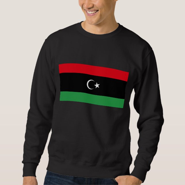 Flagge Libyens Sweatshirt (Vorderseite)