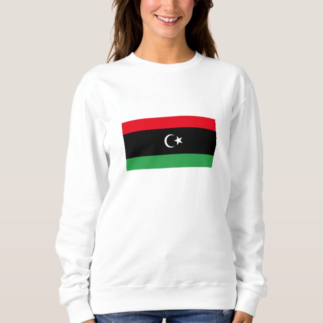 Flagge Libyens Sweatshirt (Vorderseite)