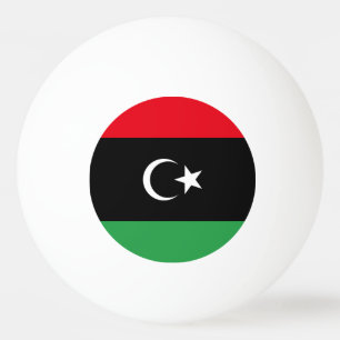 Flagge Libyens Tischtennisball