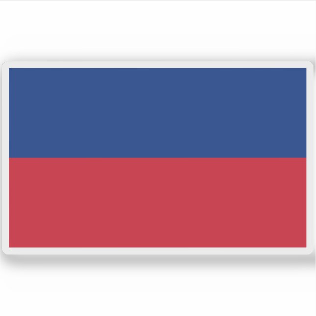 Flagge Liechtenstein (1921-1937) Aufkleber (Vorderseite)