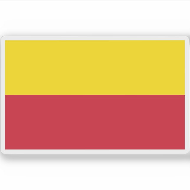 Flagge Liechtensteins (1719-1852) Aufkleber (Vorderseite)