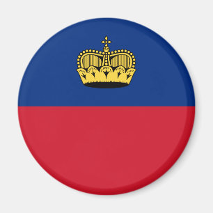 Flagge Liechtensteins Magnet