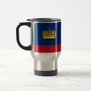Flagge Liechtensteins - Reise/Tasse des Pendlerver Reisebecher