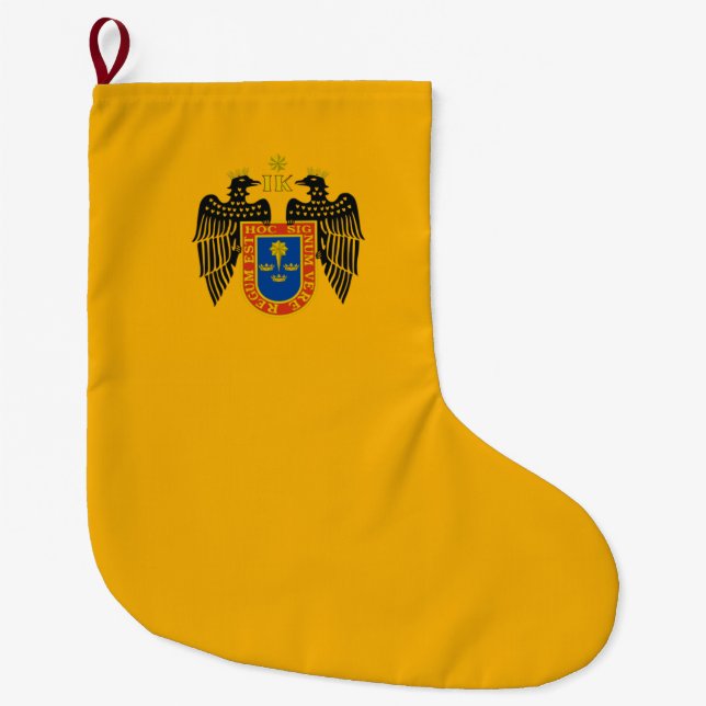 Flagge Limas (Peru) Großer Weihnachtsstrumpf (Vorderseite)