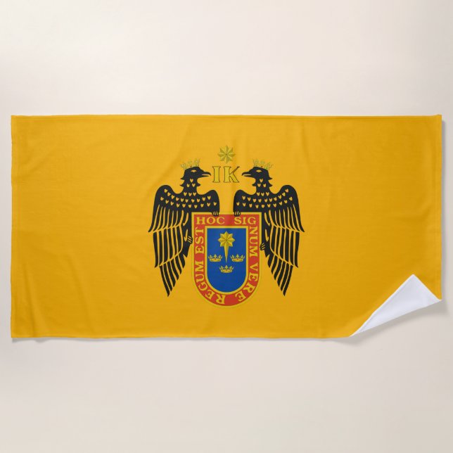 Flagge Limas (Peru) Strandtuch (Vorderseite)