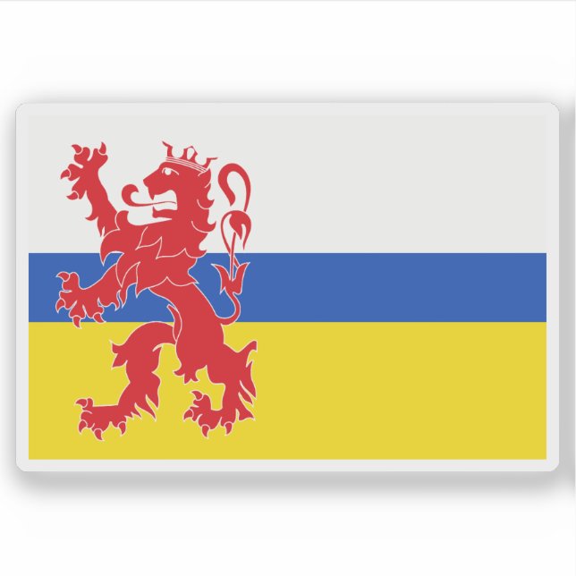 Flagge Limburgs, Niederlande Aufkleber (Vorderseite)