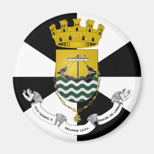 Flagge Lissabons, Portugal Magnet