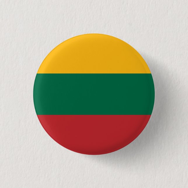 Flagge Litauens Button (Vorderseite)