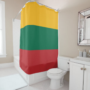 Flagge Litauens Duschvorhang