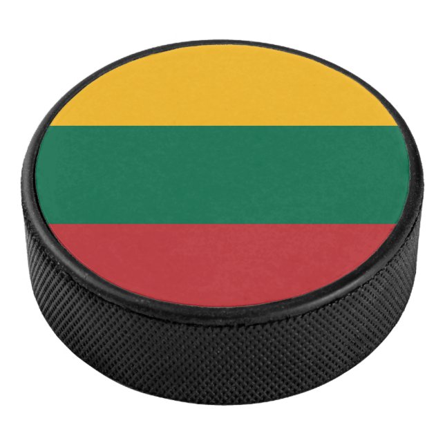 Flagge Litauens Eishockey Puck (3/4)