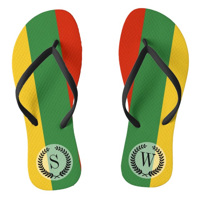 Flagge Litauens Flip Flops (Fußbett)