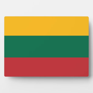 Flagge Litauens Fotoplatte