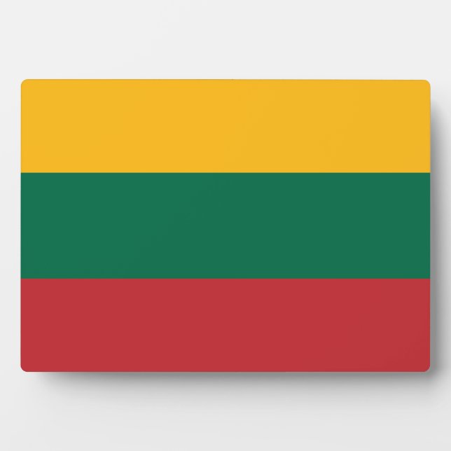 Flagge Litauens Fotoplatte (Vorderseite)
