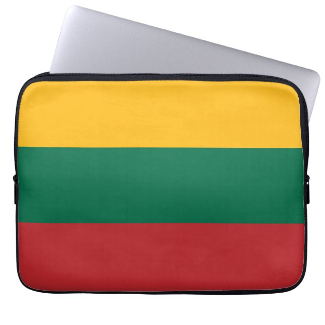 Flagge Litauens Laptopschutzhülle (Vorderseite)